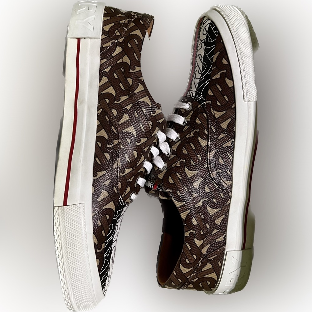 Burberry Bridle Brown Monogram Sneakers - Picture 7 of 13
